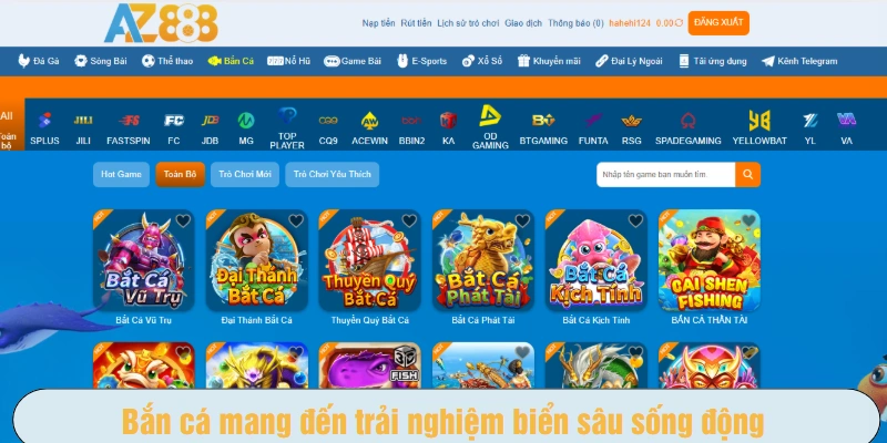 Bắn cá mang đến trải nghiệm biển sâu sống động