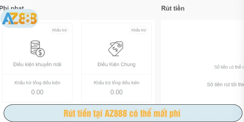 Rút tiền tại AZ888 có thể mất phí