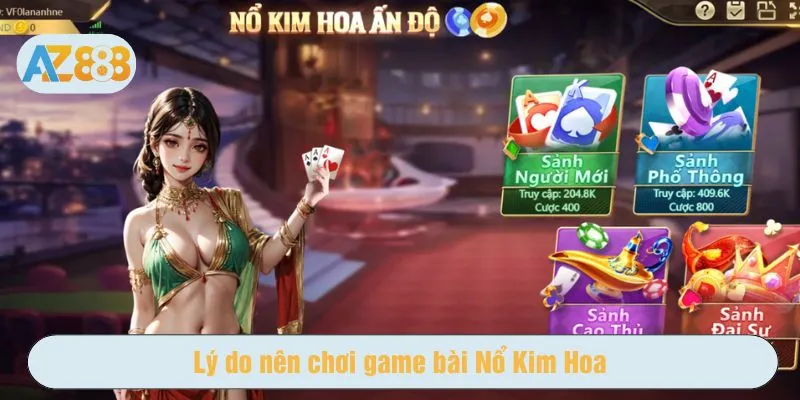 Những lý do nên chơi game bài tại AZ888